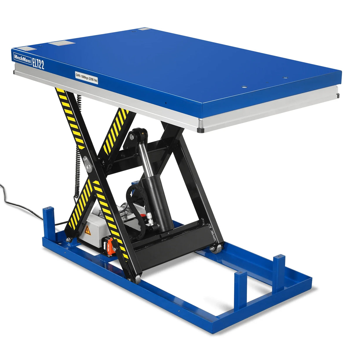 Wireless Remote Control Electric Hydraulic Lift Table, 2200lb Capacity, 51.2" x 32.3" Platform, 42.1" Lift Hei - view 23