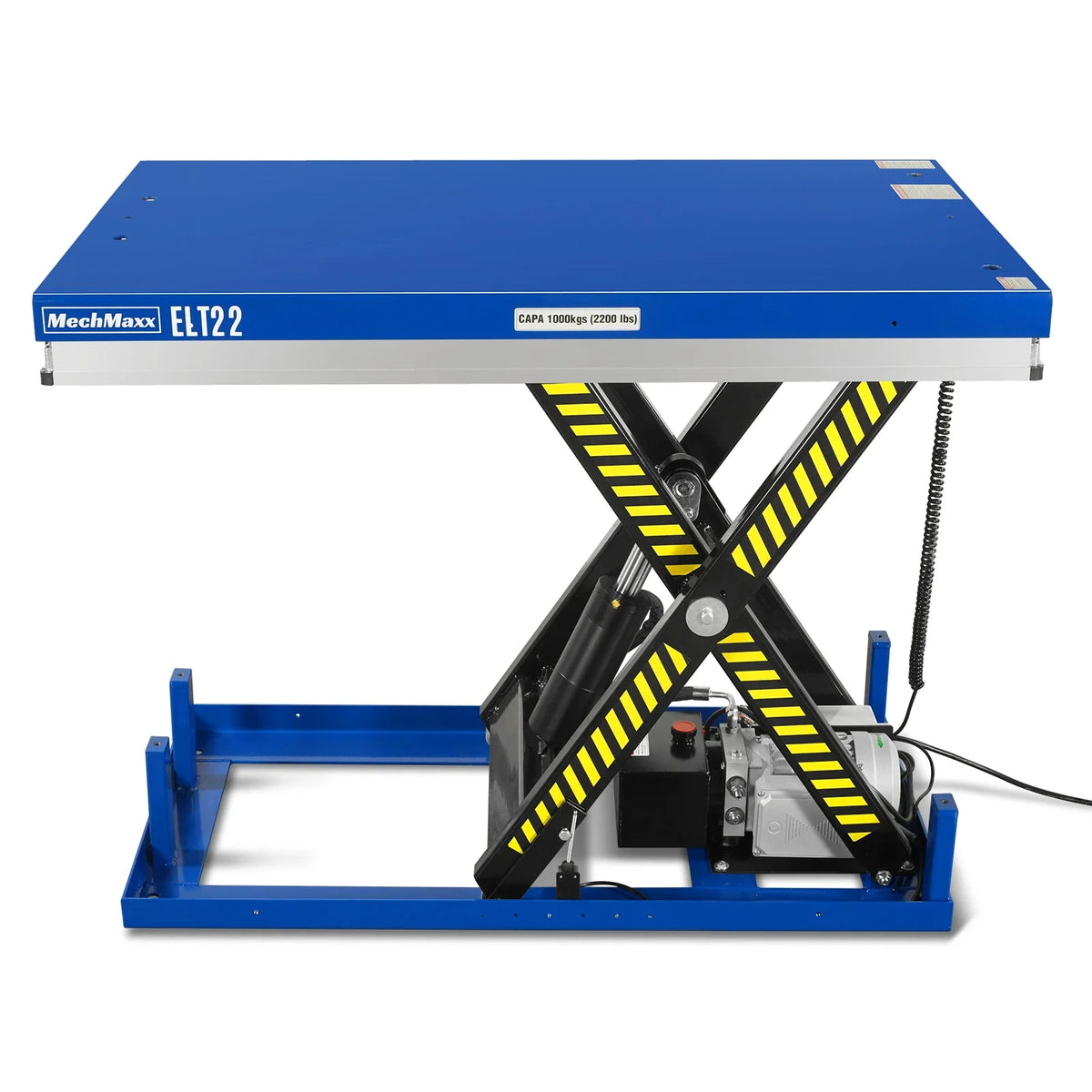 Wireless Remote Control Electric Hydraulic Lift Table, 2200lb Capacity, 51.2" x 32.3" Platform, 42.1" Lift Hei