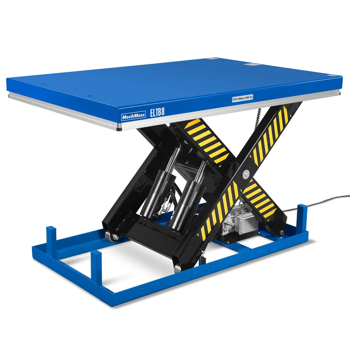 Wireless Remote Control Electric Hydraulic Lift Table, 8800lb Capacity, 66.9" x 47.2" Platform, 45.7" Lift Hei