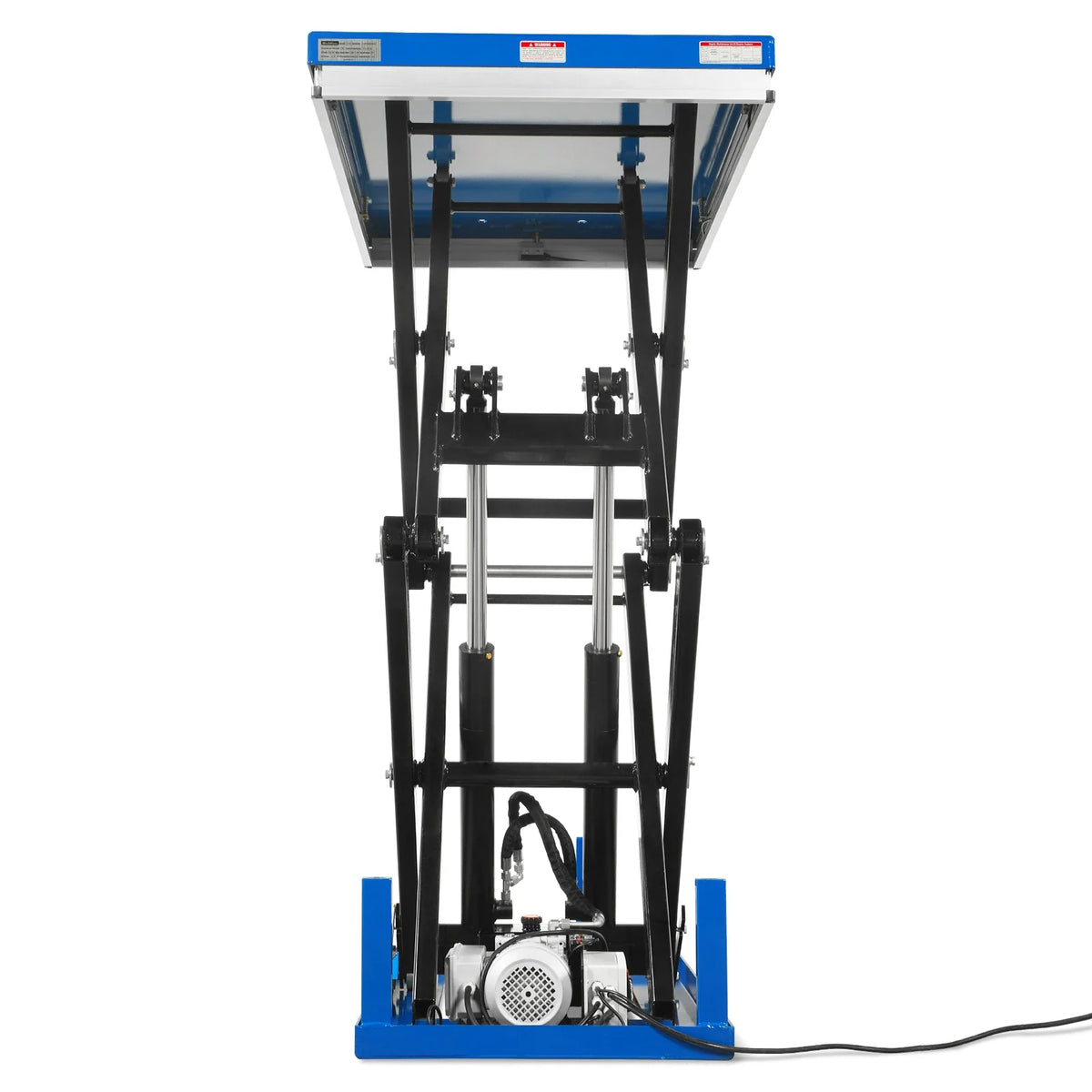 Wireless Remote Control Double Scissor Electric Hydraulic Lift Table, 2200lb Capacity, 51.2" x 32.3" Platform, - view 6