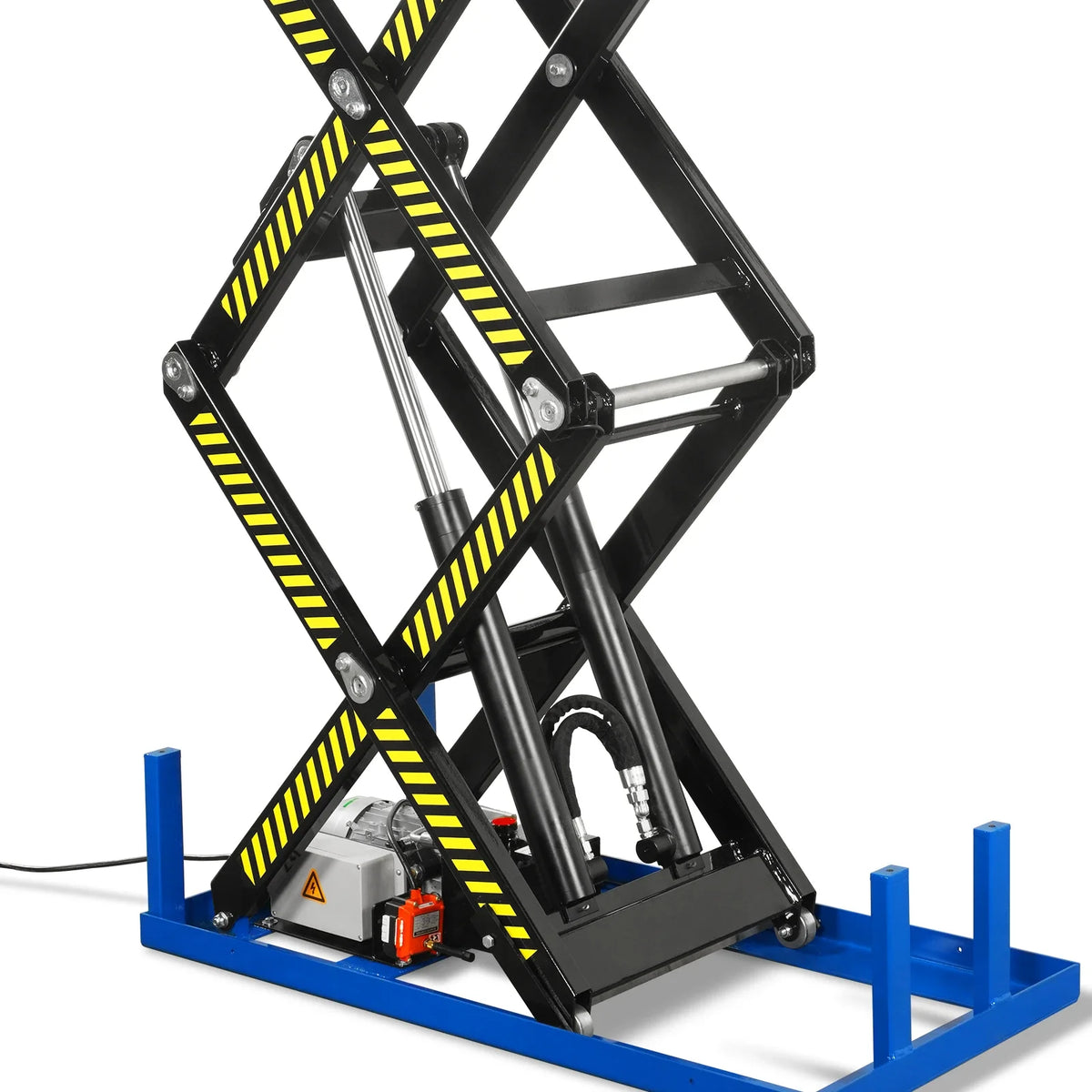 Wireless Remote Control Double Scissor Electric Hydraulic Lift Table, 2200lb Capacity, 51.2" x 32.3" Platform, - view 5