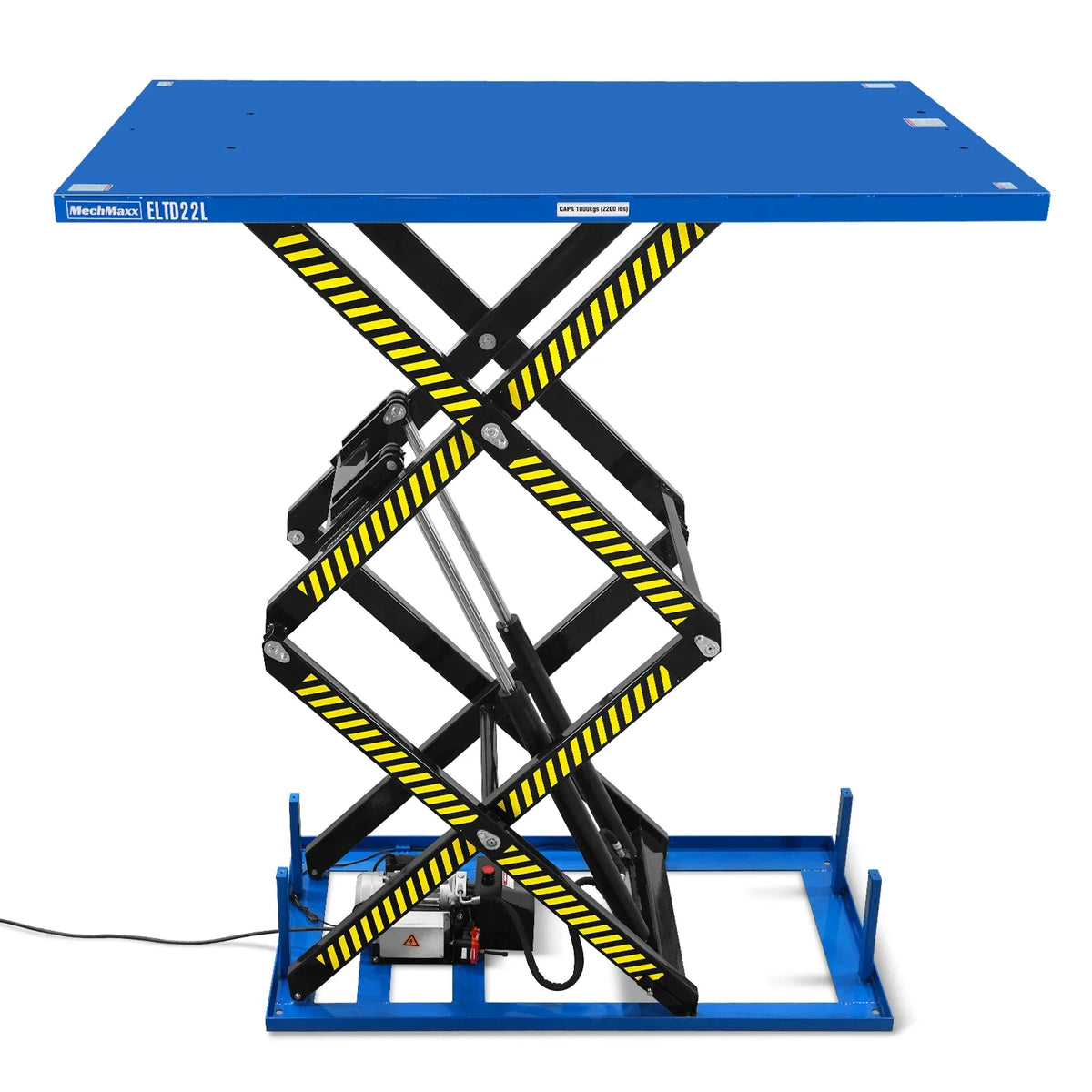 Wireless Remote Control Double Scissor Electric Hydraulic Lift Table, 2200lb Capacity, 86.6" x 51.2" Large Pla - view 17