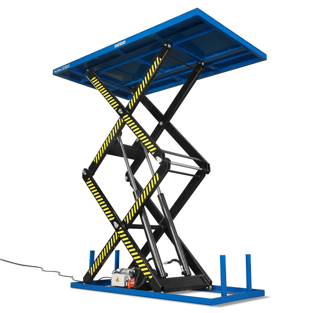 Wireless Remote Control Double Scissor Electric Hydraulic Lift Table, 2200lb Capacity, 86.6" x 51.2" Large Pla - view 7