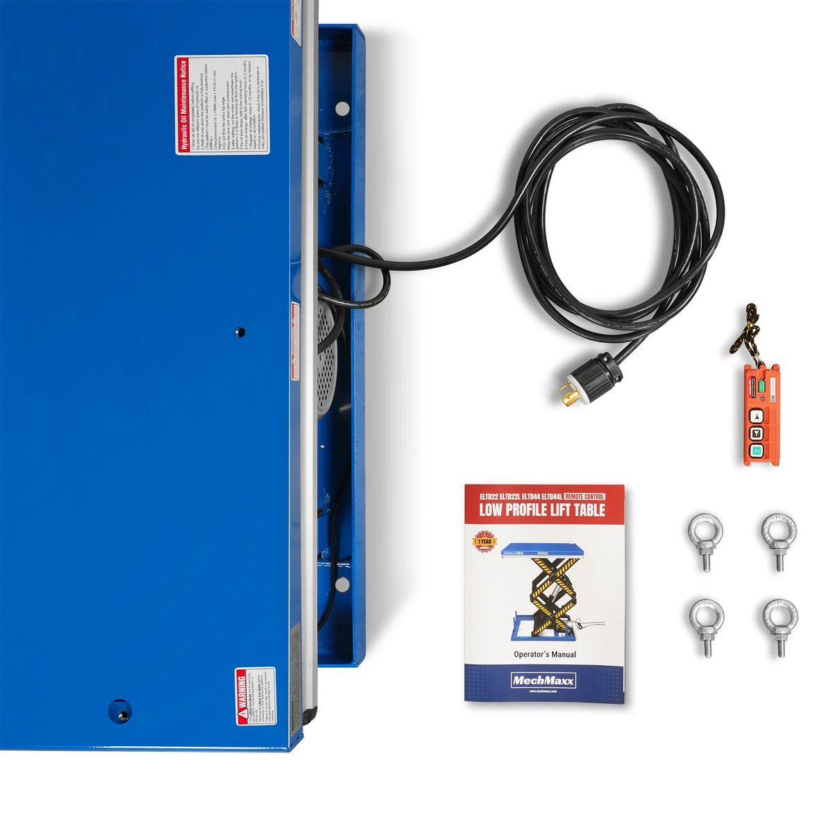Wireless Remote Control Double Scissor Electric Hydraulic Lift Table, 4400lb Capacity, 51.2" x 33.5" Platform, - view 14