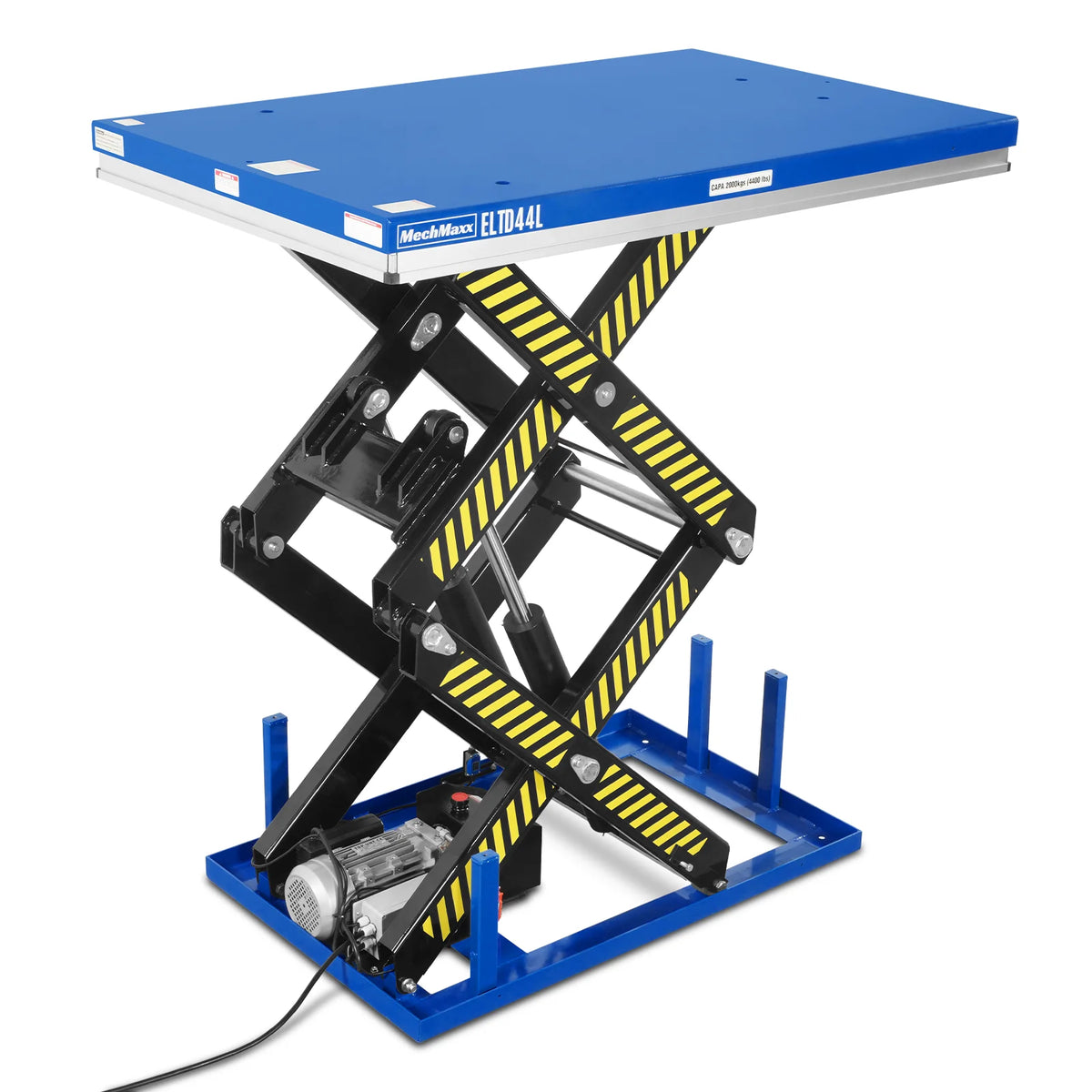 Wireless Remote Control Double Scissor Electric Hydraulic Lift Table, 4400lb Capacity, 63" x 39.4" Large Platf - view 13