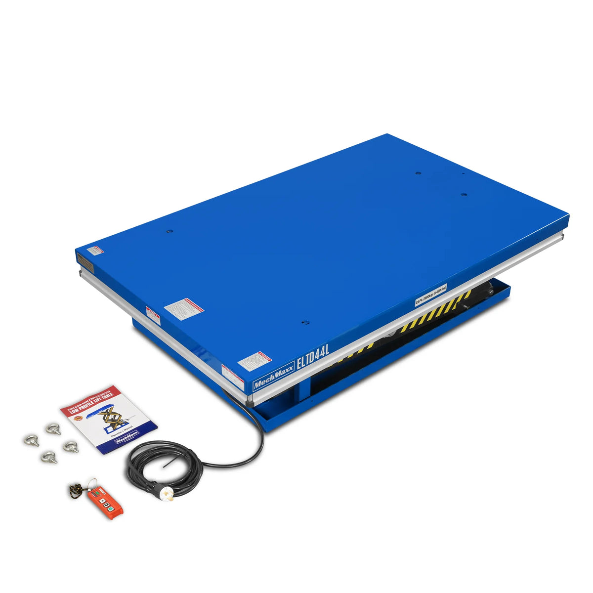 Wireless Remote Control Double Scissor Electric Hydraulic Lift Table, 4400lb Capacity, 63" x 39.4" Large Platf - view 9