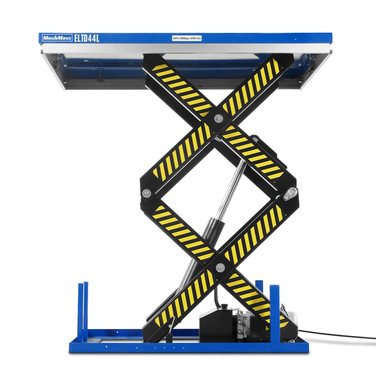 Wireless Remote Control Double Scissor Electric Hydraulic Lift Table, 4400lb Capacity, 63" x 39.4" Large Platf - view 14