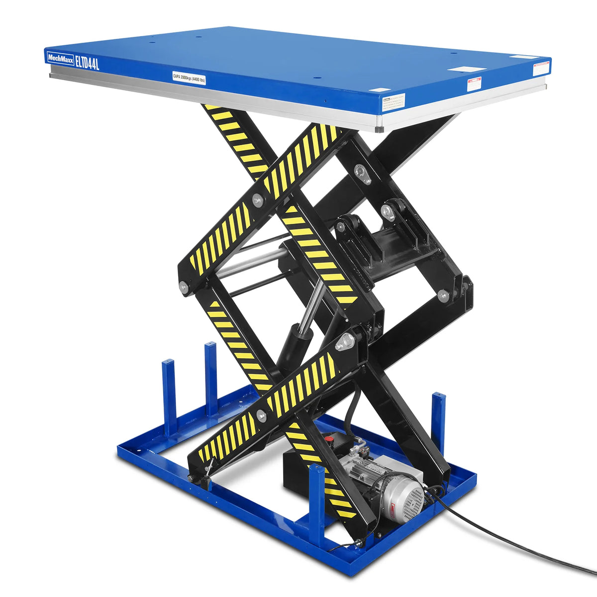 Wireless Remote Control Double Scissor Electric Hydraulic Lift Table, 4400lb Capacity, 63" x 39.4" Large Platf - view 15