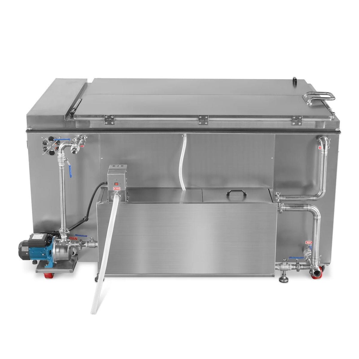 207 Gal / 785L Heavy Duty Industrial Ultrasonic Parts Washer, 28kHz 96 Transducers, Oil Skimmer, SS304 Tank, 2 - view 21