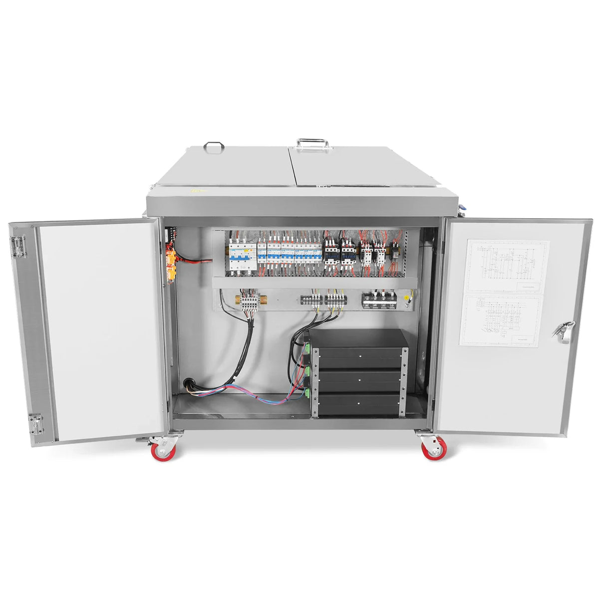207 Gal / 785L Heavy Duty Industrial Ultrasonic Parts Washer, 28kHz 96 Transducers, SS304 Tank, 22kW Heater, 2 - view 32