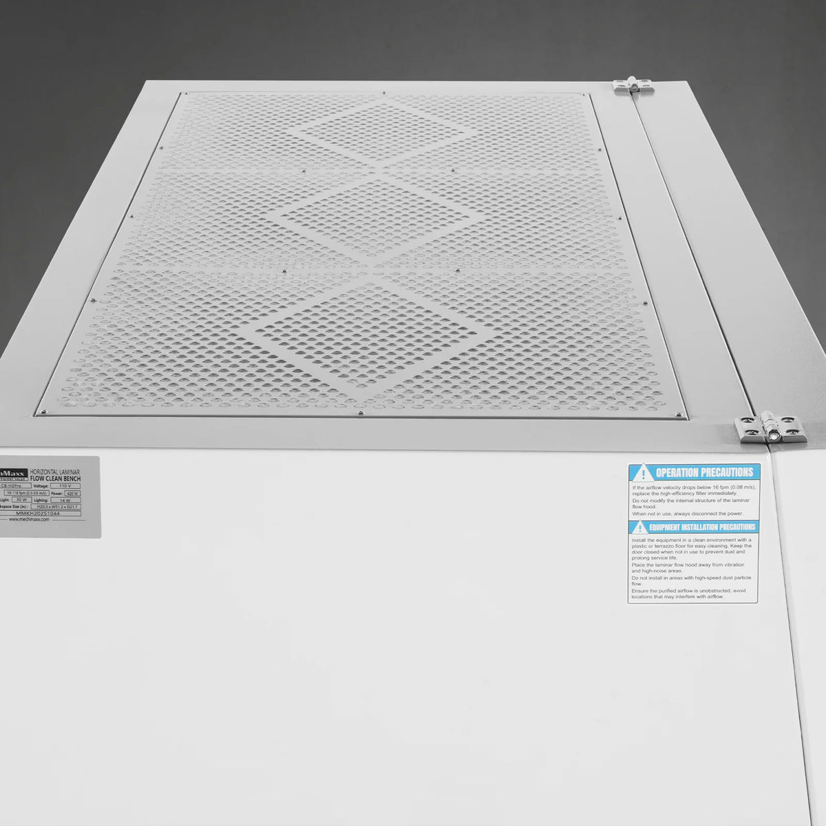 57.5" Wide CB-H2Pro Horizontal Laminar Flow Clean Bench with HEPA Filtration & UV Sterilization | ISO Class 5 - view 12