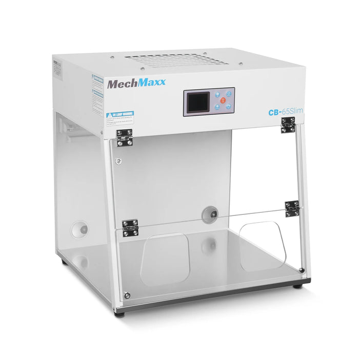 Banc de travail à flux laminaire vertical de table CB-65Slim, 26" de large, avec filtration HEPA et stérilisation UV | ISO classe 5