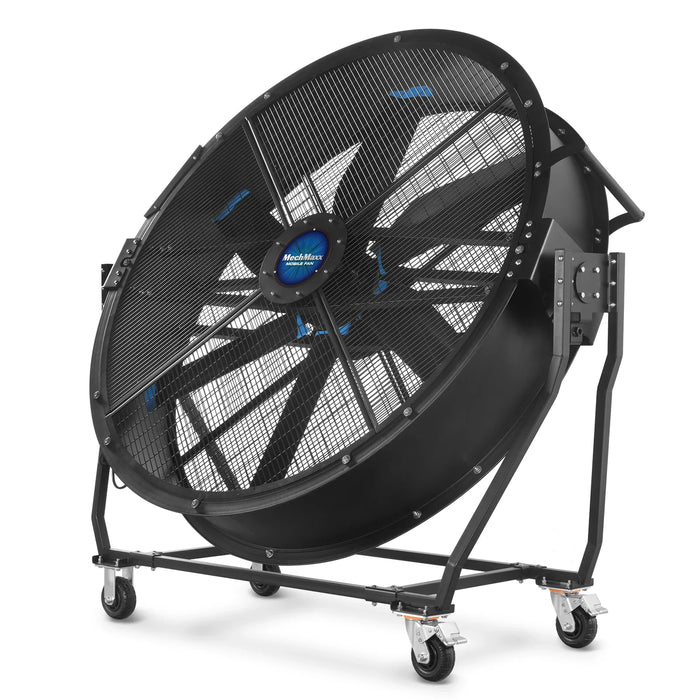 59 in Portable Industrial Fan with Variable High-Efficiency PMSM Motor, Tiltable Mobile High Volume Floor Fan, MF-59T