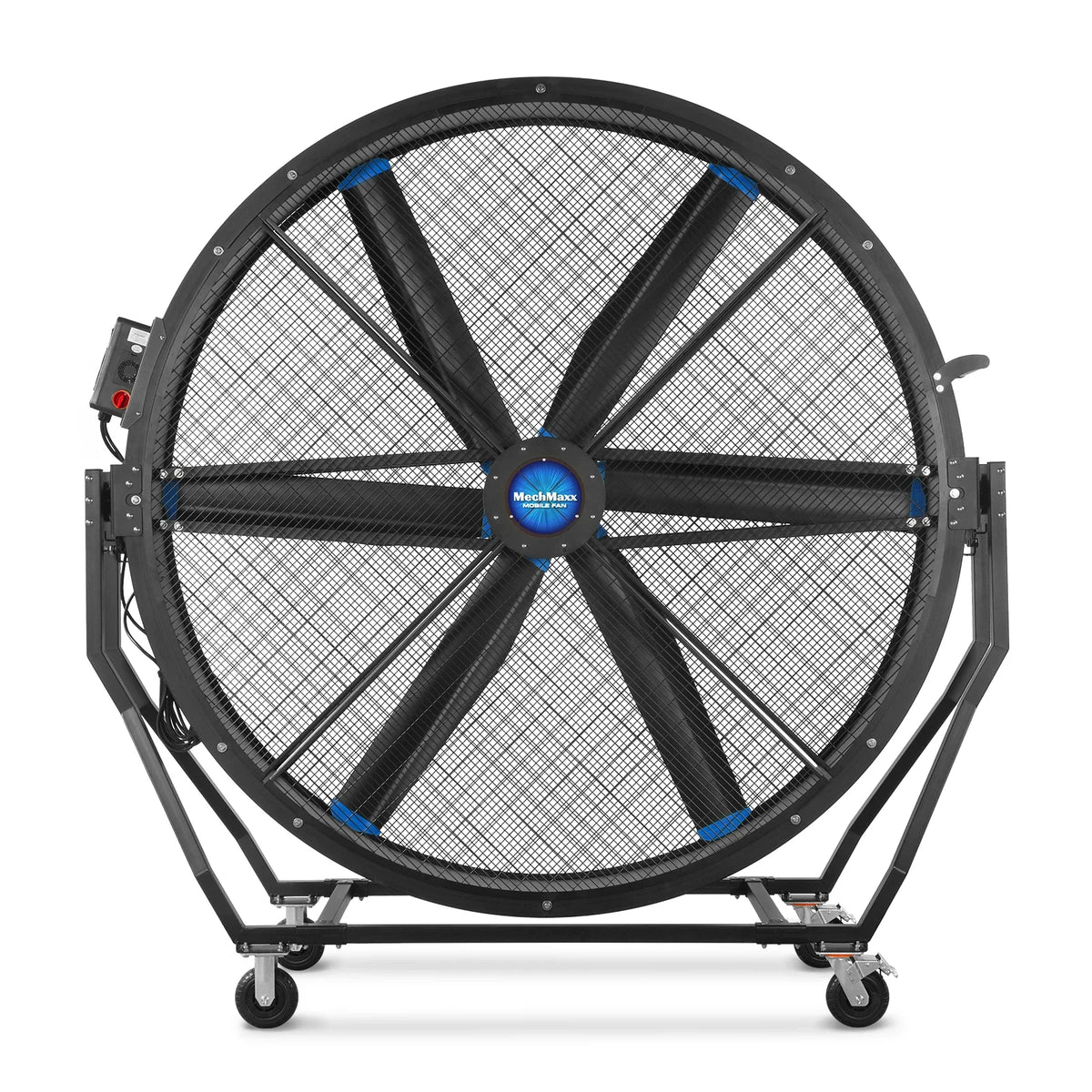 79 in Portable Industrial Fan with Variable High-Efficiency PMSM Motor, Tiltable Mobile High Volume Floor Fan, - view 5