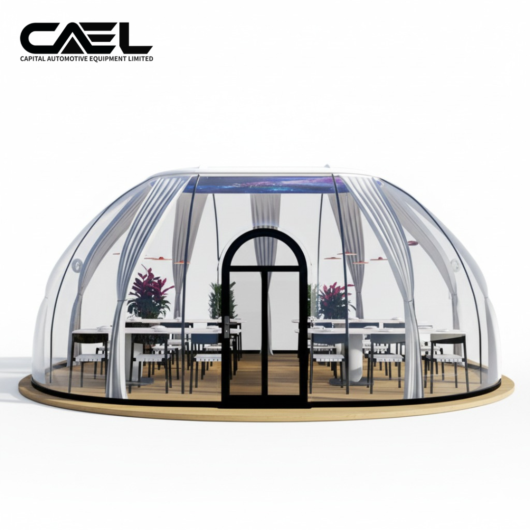 CAEL OCH-01 Maison Capsule Ovale Préfabriquée – Cabane PC Transparente