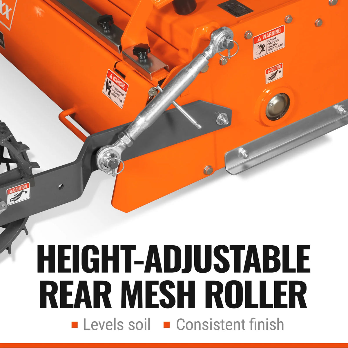 65 in Stone Burier Reverse Rotary Tiller, 3 Point Hitch Cat.1, Chain Drive, PTO Shaft Included with Slip Clutc - view 7