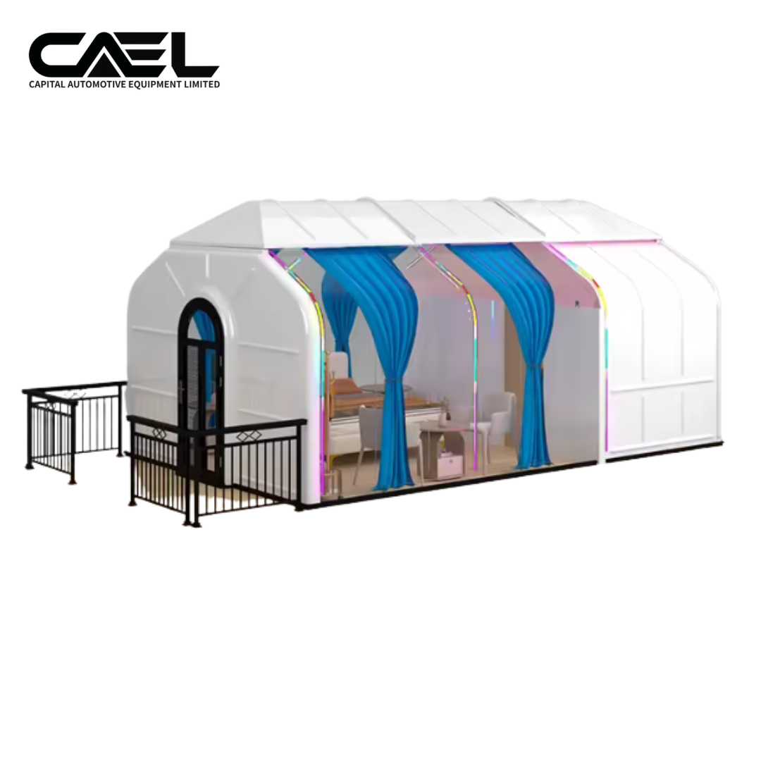 CAEL Tiny House en Plaques Pleines PC – Cabane Préfabriquée Transparente