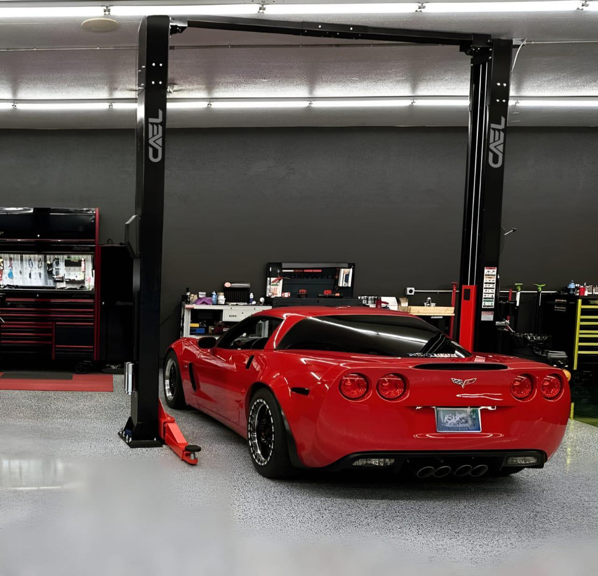 CAEL HPL12N Extended-Height Two-Post Clear Floor Lift – 12,000 lb