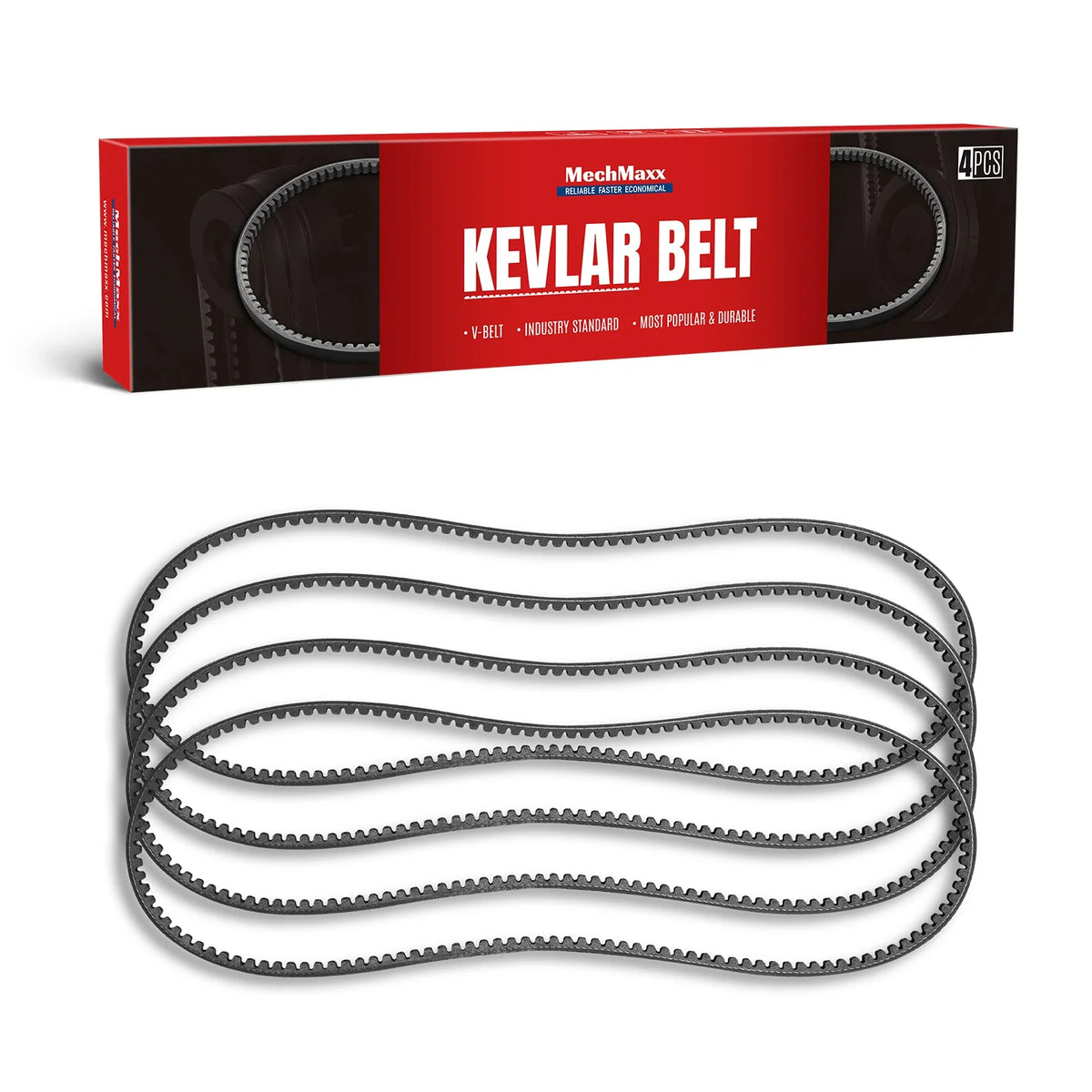 Belt for ZONSEN Wood Chipper B200, A1367Li, 4-Pack (SKU: 110810)