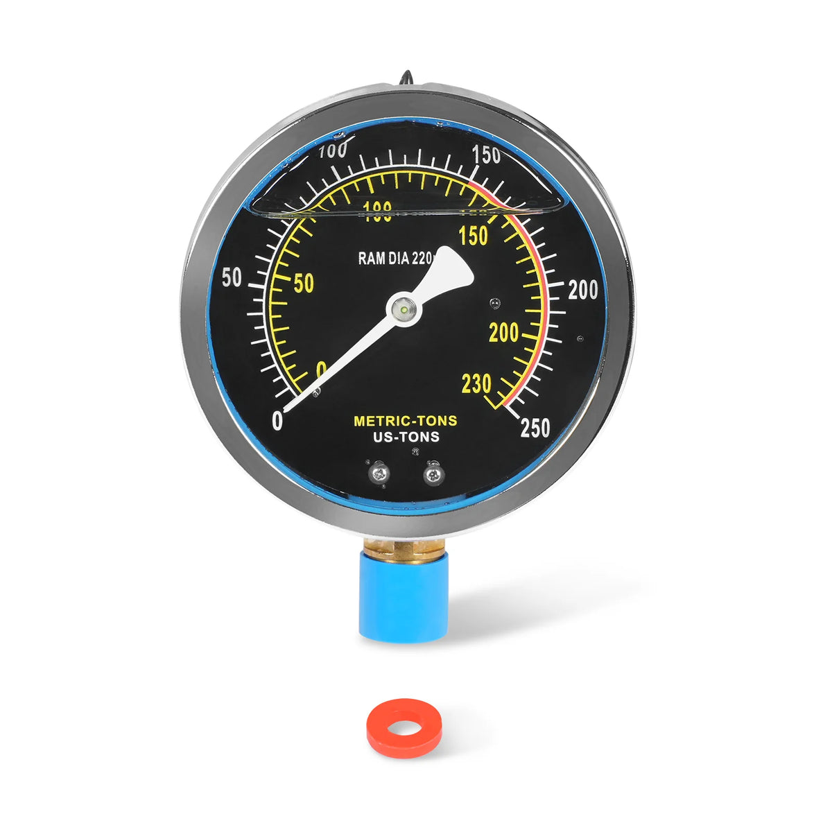 Pressure Gauge for 150T Shop Press (for SKU: 200067) - 1 Pack / 1 Pcs