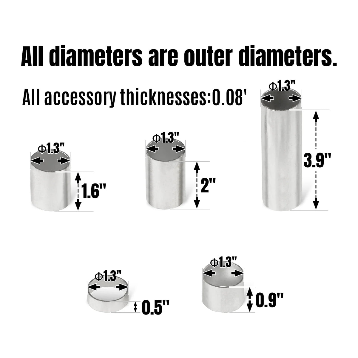 Bushings for Landscape Rake Wheel (for SKU: 201026, 201027, 201052, 201053, 201054) - view 2