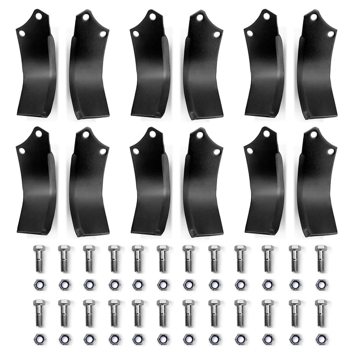 (1 Pack / 12 Pcs ) Blades for HRT Rotary Tiller