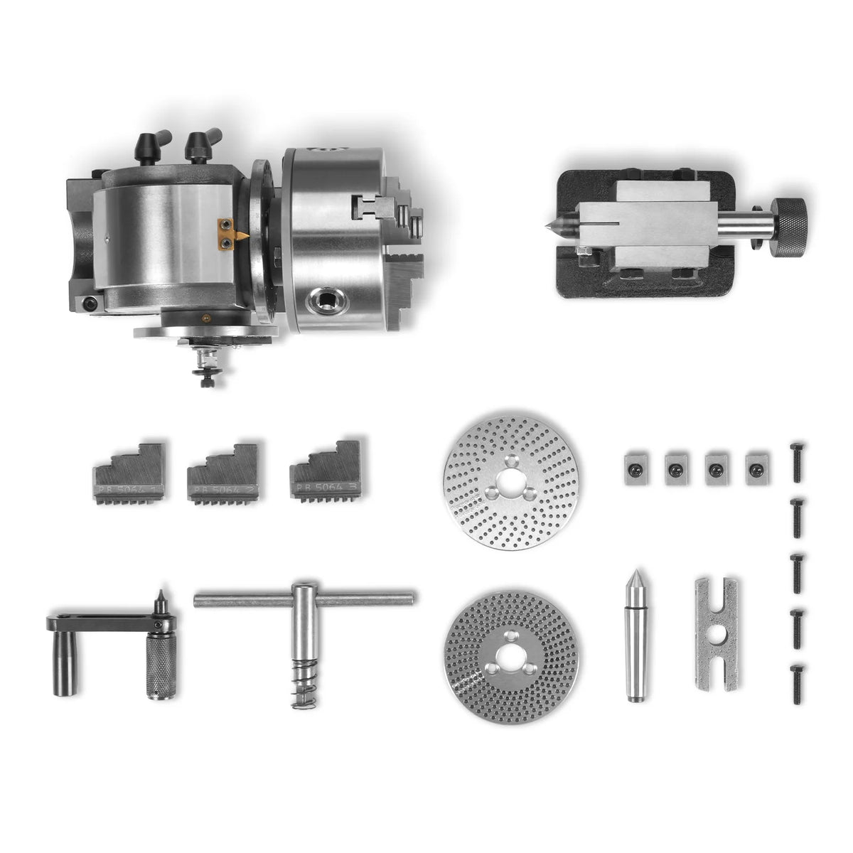 BS-0 Complete Set with 125mm Chuck and Tailstock (SKU 500202, 500203, 500204, 500205) - view 2