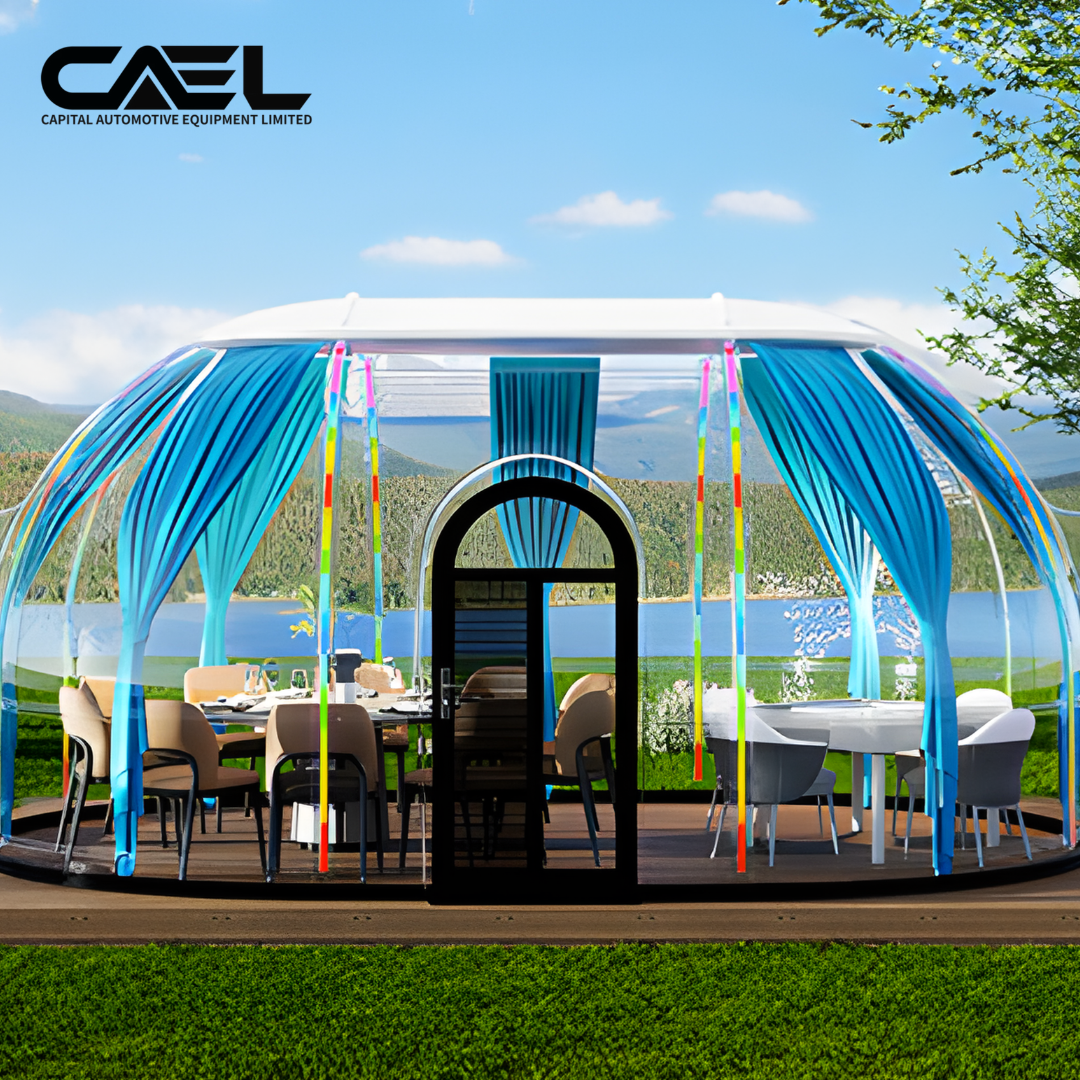 CAEL OCH-01 Maison Capsule Ovale Préfabriquée – Cabane PC Transparente