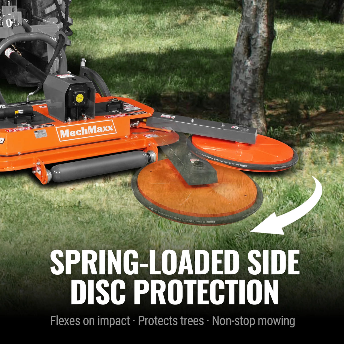60 in Orchard Finish Mower, 3 Point Hitch Cat.1, Hydraulic Offset, PTO Shaft Included with Shear Bolt, 20-45 H - view 5