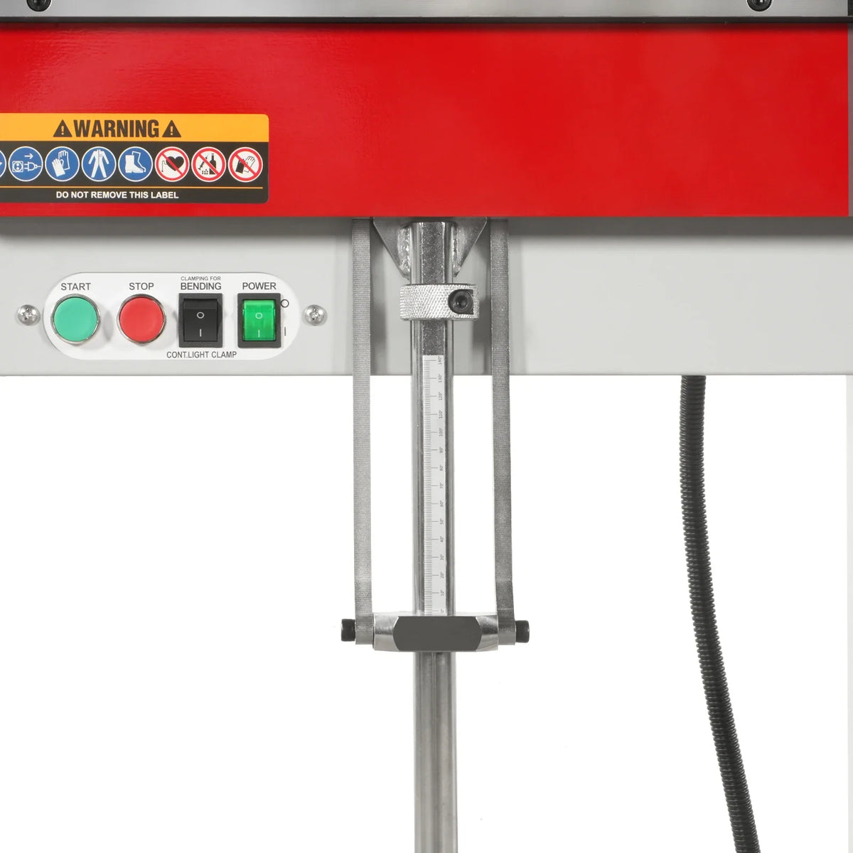 48 in Industrial Magnetic Pan and Box Heavy-Duty Sheet Metal Brake, 20 Gauge Capacity, MSMB1250E-R - view 22