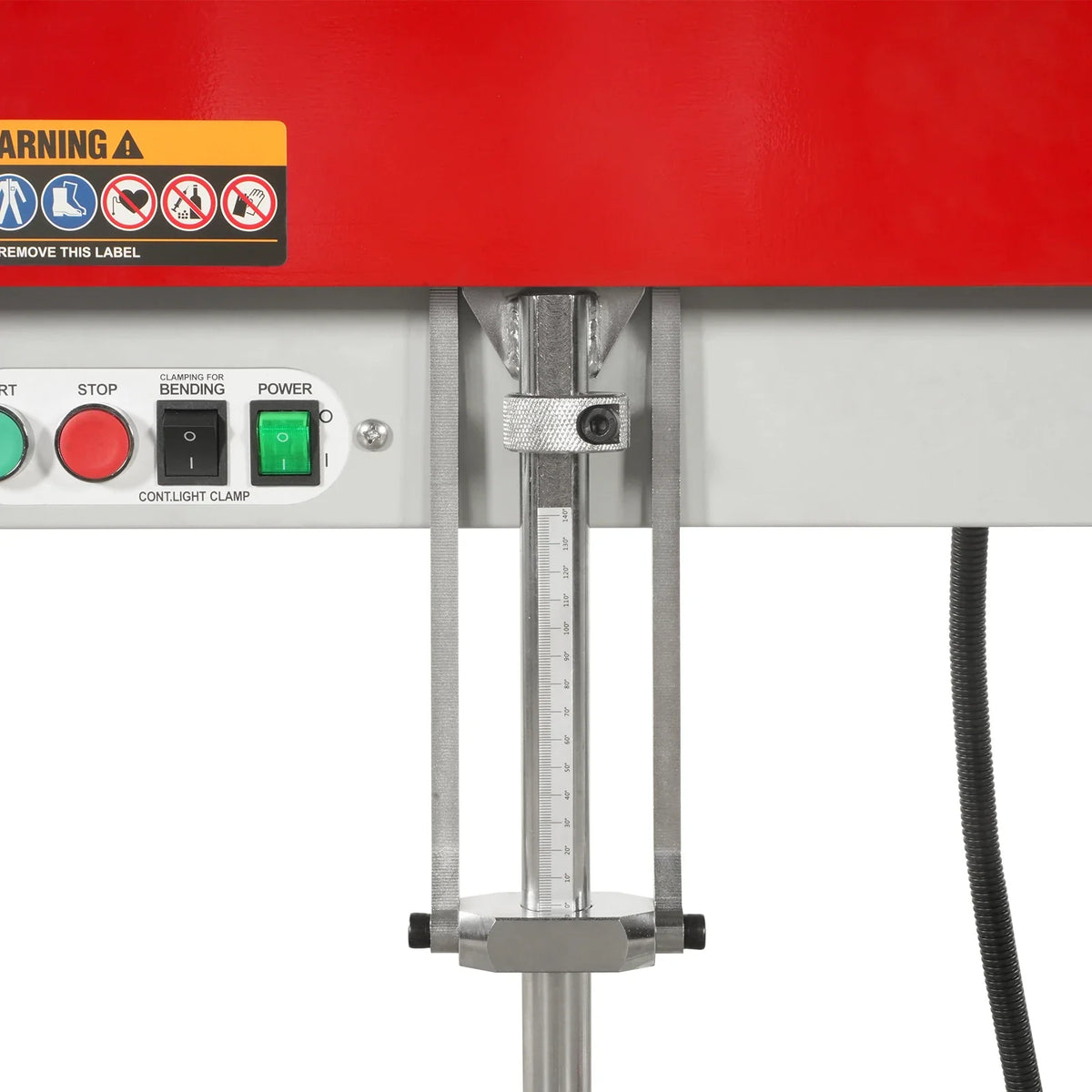 48 in Industrial Magnetic Pan and Box Heavy-Duty Sheet Metal Brake, 20 Gauge Capacity, MSMB1250E-R - view 25