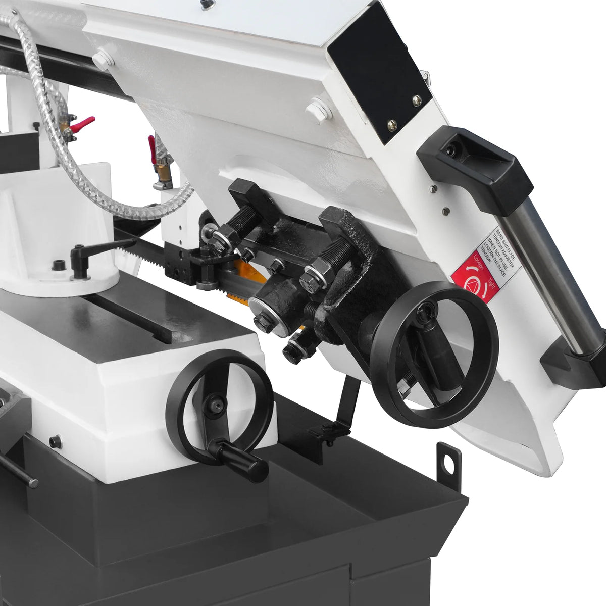 10 in Horizontal Metal Cutting Band Saw, 2 HP 1.5 kW, 4-Speed, 0-45 Degree Swivel, Hydraulic Downfeed, 230V, B - view 27