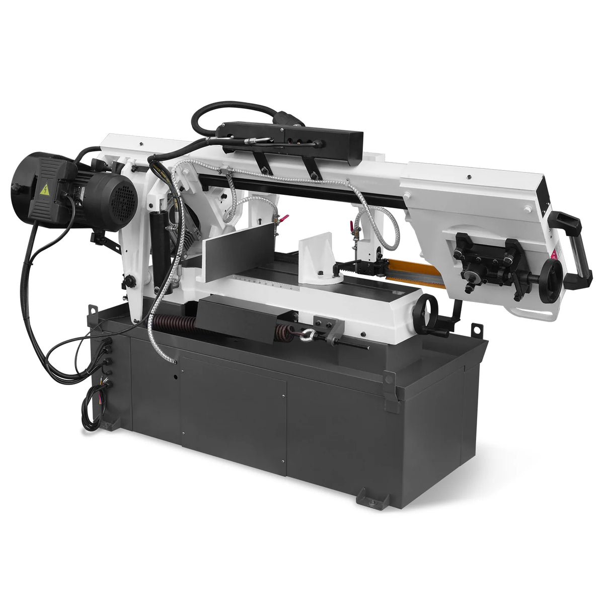 10 in Horizontal Metal Cutting Band Saw, 2 HP 1.5 kW, 4-Speed, 0-45 Degree Swivel, Hydraulic Downfeed, 230V, B - view 26