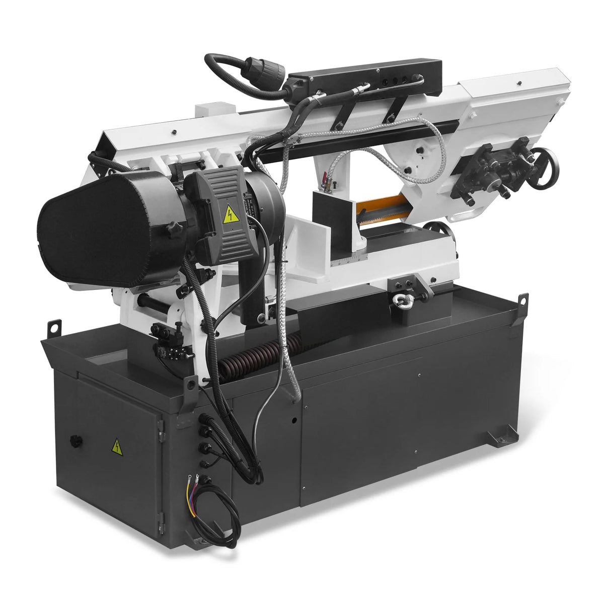 10 in Horizontal Metal Cutting Band Saw, 2 HP 1.5 kW, 4-Speed, 0-45 Degree Swivel, Hydraulic Downfeed, 230V, B - view 41