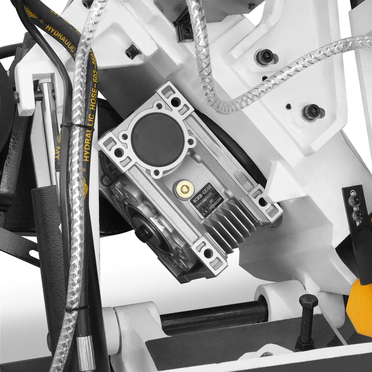 10 in Horizontal Metal Cutting Band Saw, 2 HP 1.5 kW, 4-Speed, 0-45 Degree Swivel, Hydraulic Downfeed, 230V, B - view 21