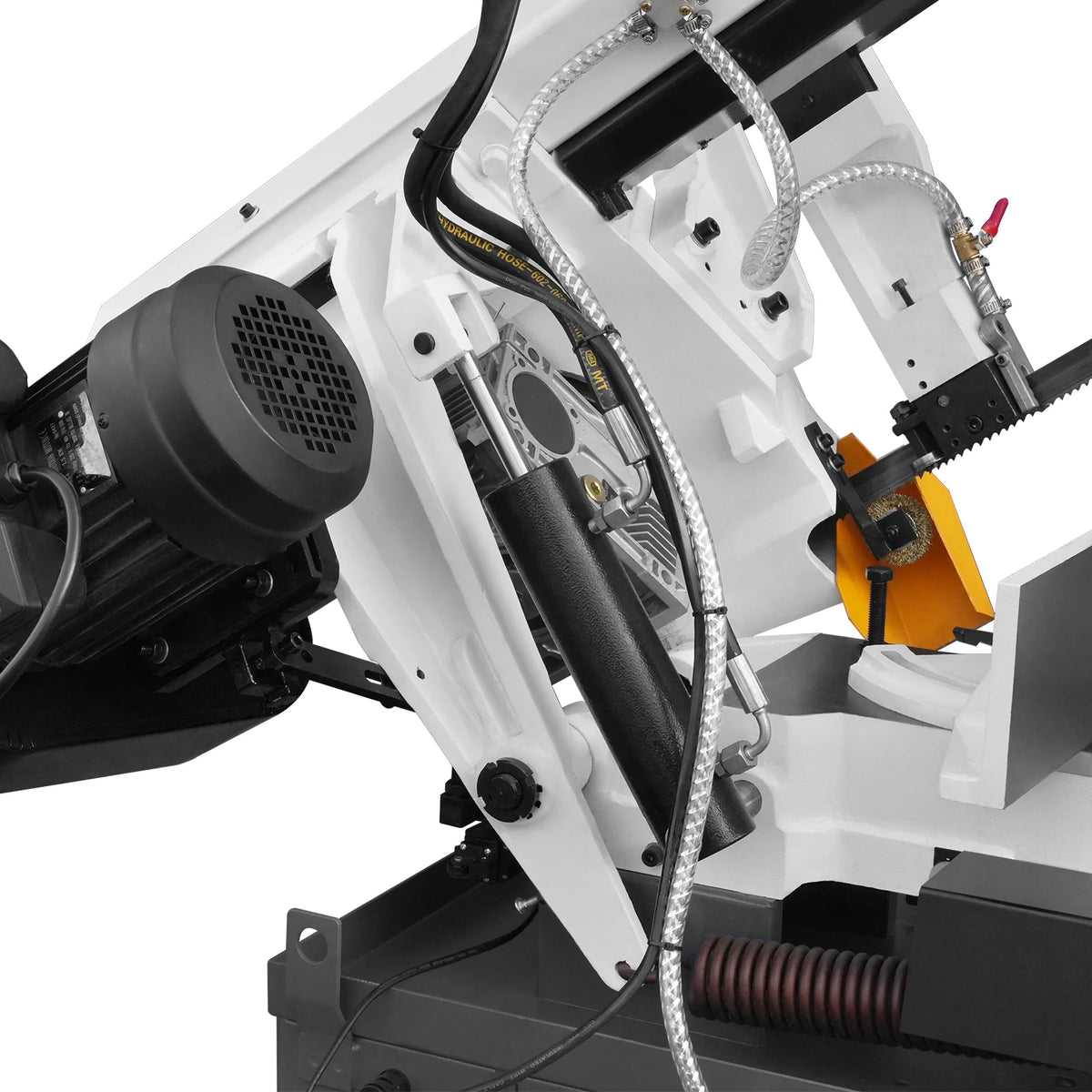 10 in Horizontal Metal Cutting Band Saw, 2 HP 1.5 kW, 4-Speed, 0-45 Degree Swivel, Hydraulic Downfeed, 230V, B - view 25
