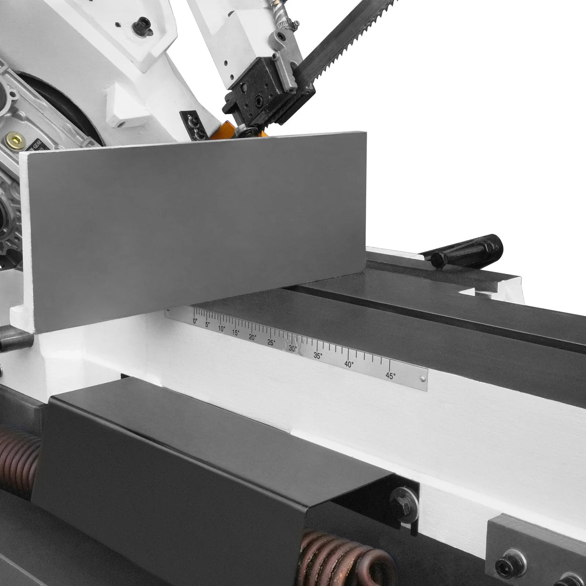 10 in Horizontal Metal Cutting Band Saw, 2 HP 1.5 kW, 4-Speed, 0-45 Degree Swivel, Hydraulic Downfeed, 230V, B - view 33