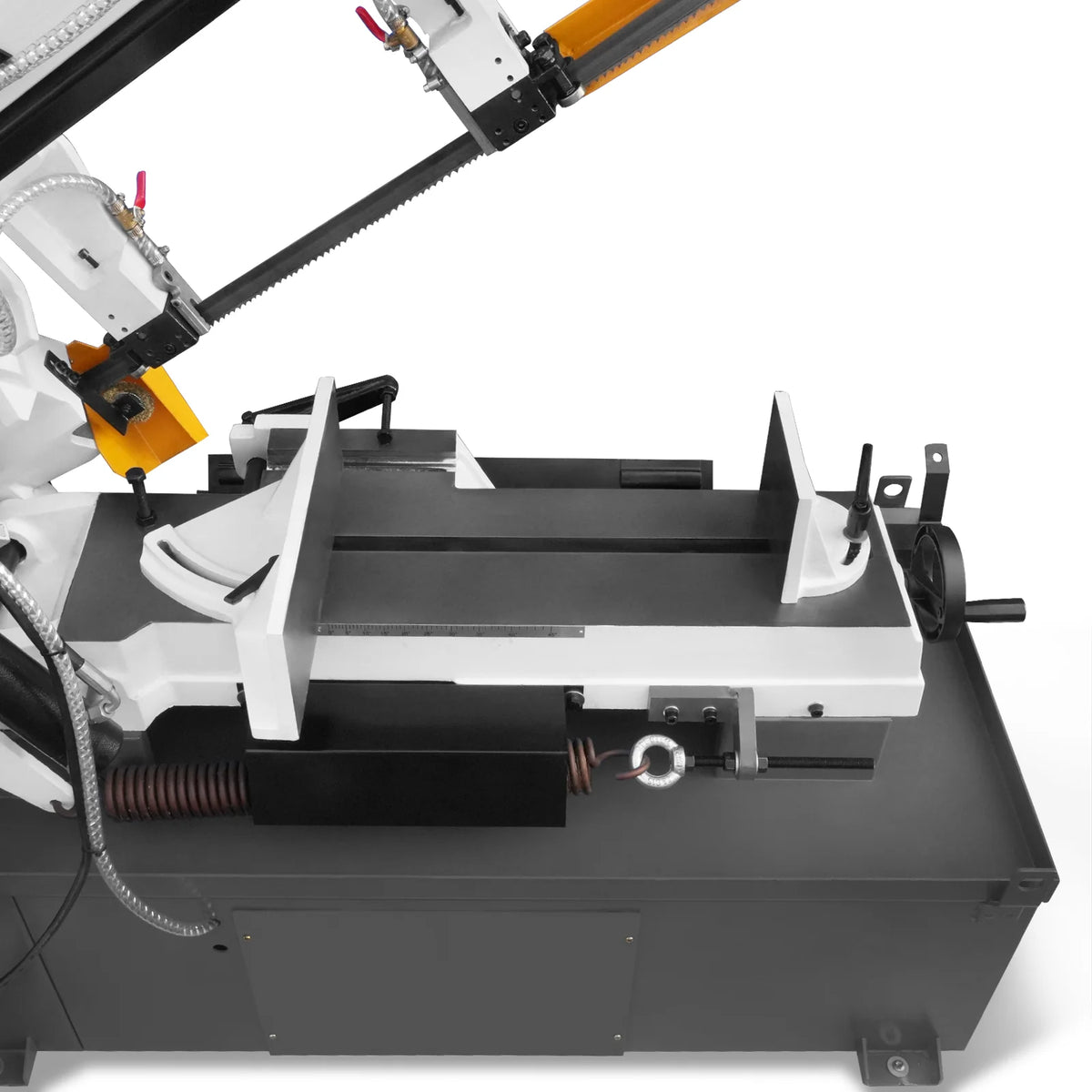 10 in Horizontal Metal Cutting Band Saw, 2 HP 1.5 kW, 4-Speed, 0-45 Degree Swivel, Hydraulic Downfeed, 230V, B - view 38