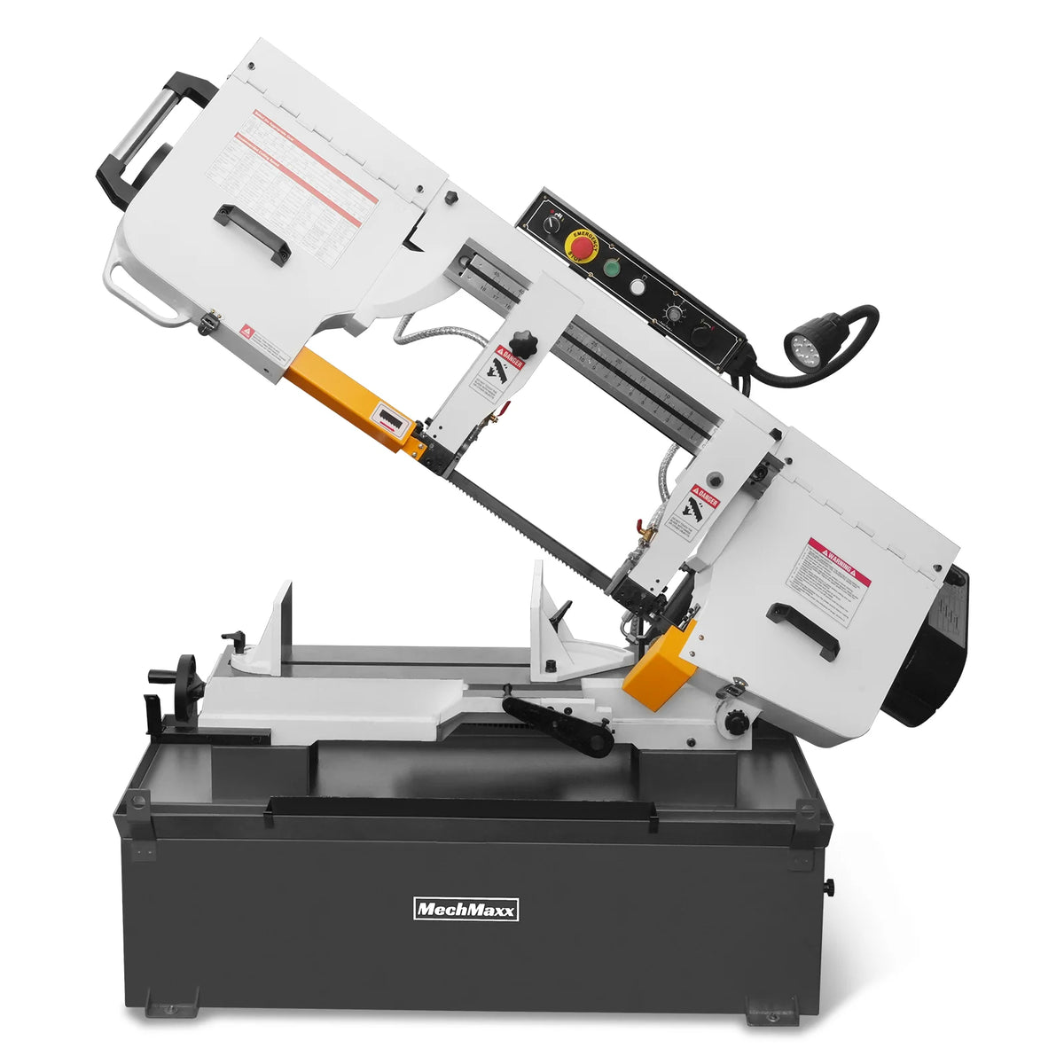 10 in Horizontal Metal Cutting Band Saw, 2 HP 1.5 kW, 4-Speed, 0-45 Degree Swivel, Hydraulic Downfeed, 230V, B - view 49