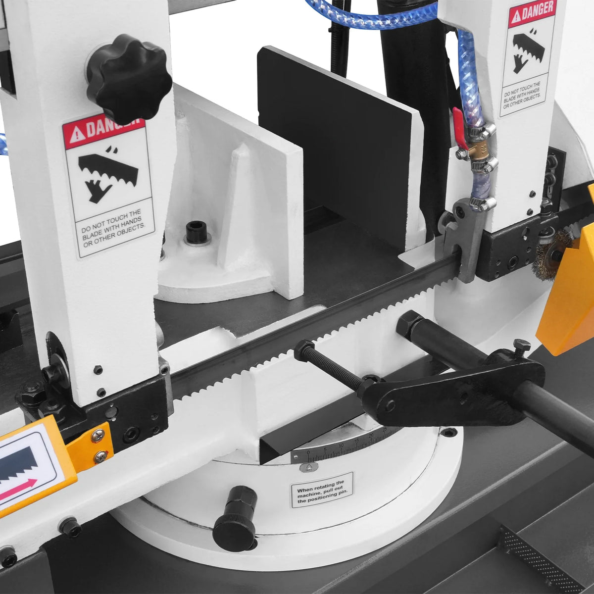 MechMaxx Metal Cutting Band Saw, 10 in Horizontal, 2 HP 220V, 0-45 Degree Mitering, Hydraulic Down Feed, Coola - view 35