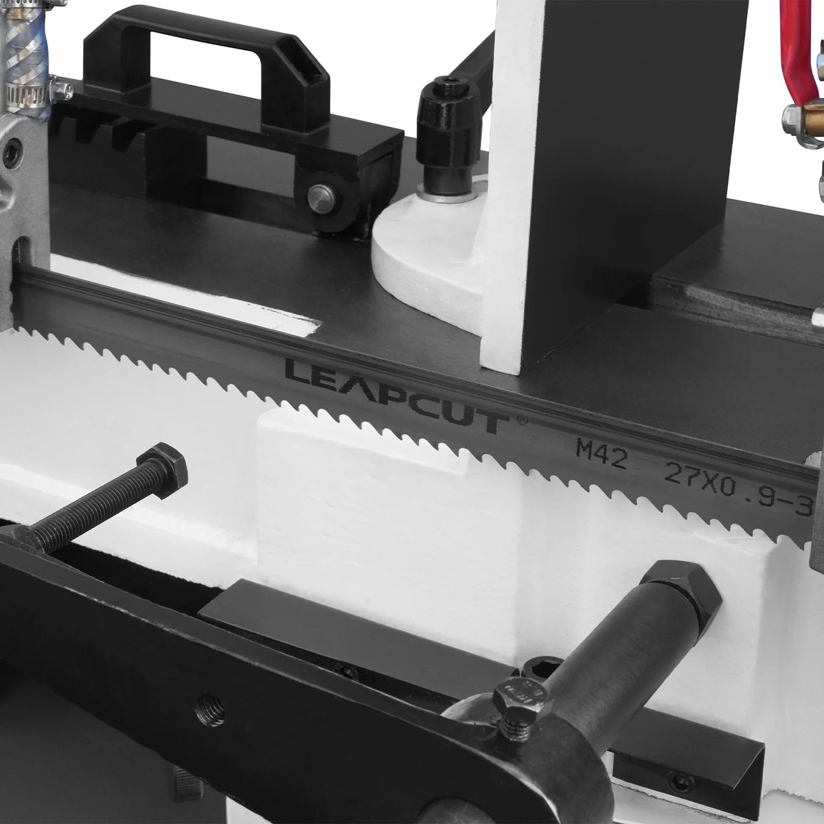 MechMaxx Metal Cutting Band Saw, 10 in Horizontal, 2 HP 220V, 0-45 Degree Mitering, Hydraulic Down Feed, Coola - view 46