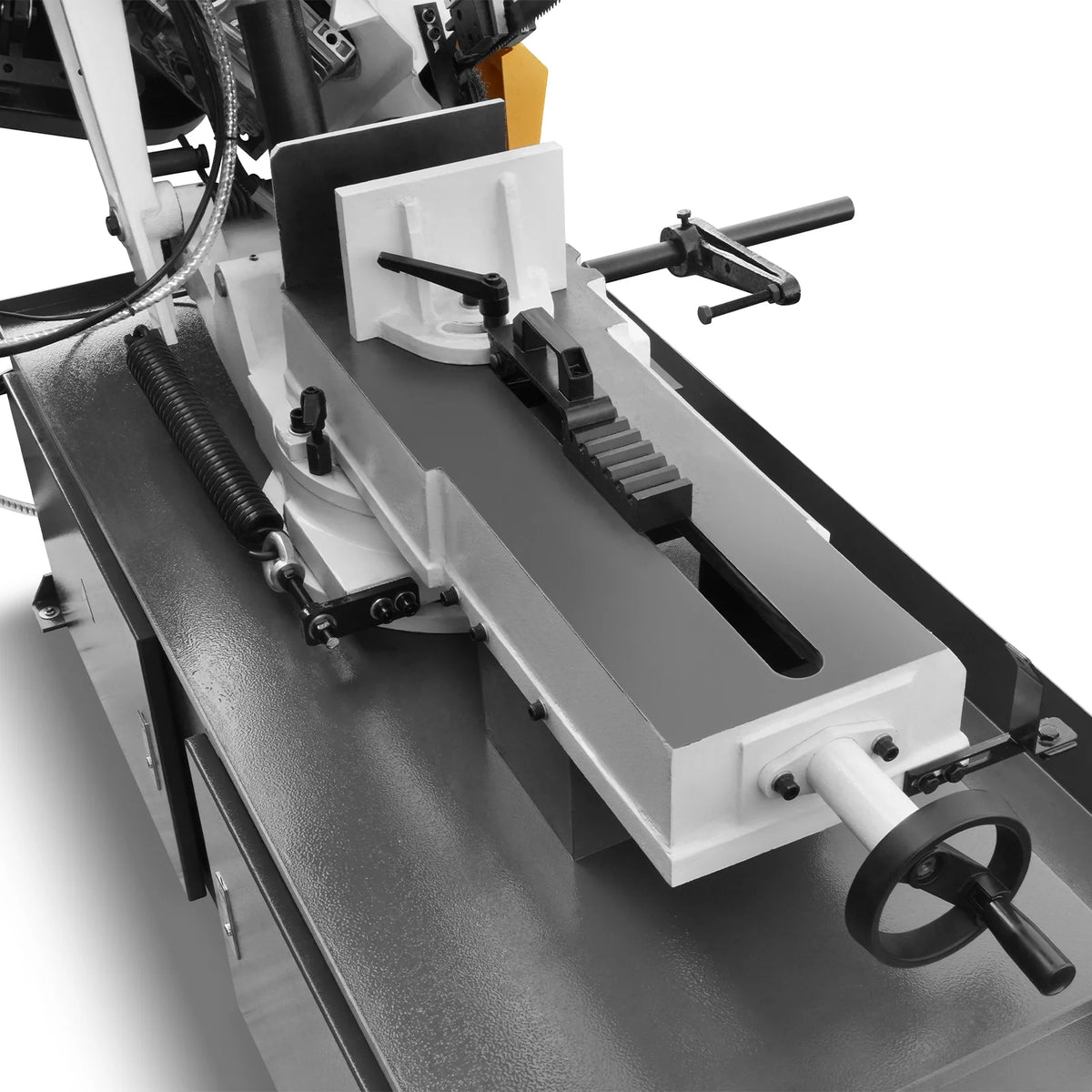MechMaxx Metal Cutting Band Saw, 10 in Horizontal, 2 HP 220V, 0-45 Degree Mitering, Hydraulic Down Feed, Coola - view 36