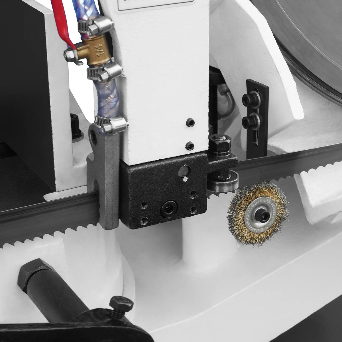 MechMaxx Metal Cutting Band Saw, 10 in Horizontal, 2 HP 220V, 0-45 Degree Mitering, Hydraulic Down Feed, Coola - view 40