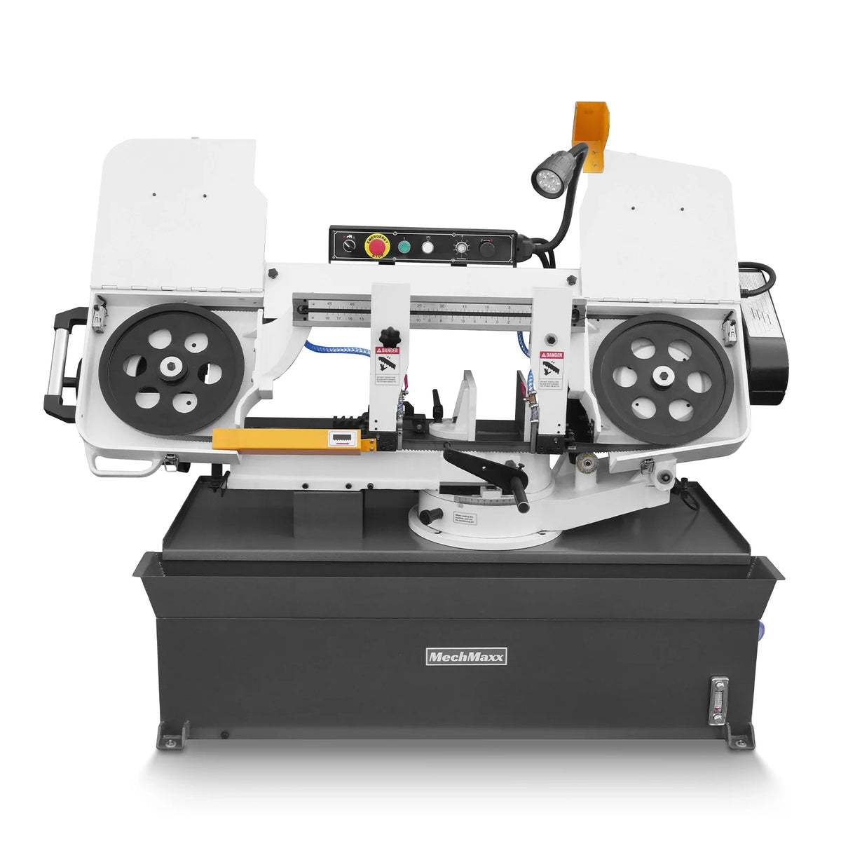 MechMaxx Metal Cutting Band Saw, 10 in Horizontal, 2 HP 220V, 0-45 Degree Mitering, Hydraulic Down Feed, Coola - view 28