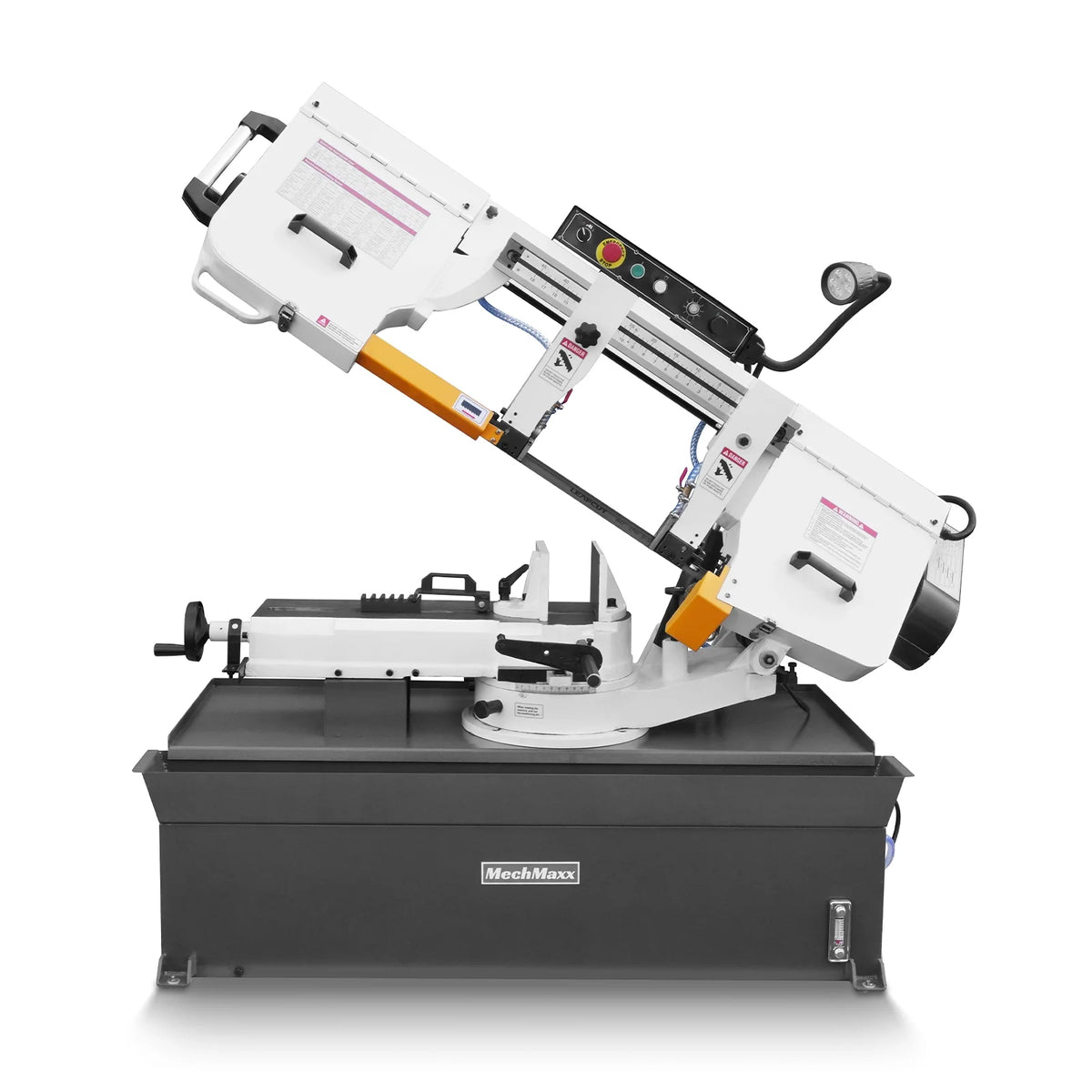 MechMaxx Metal Cutting Band Saw, 10 in Horizontal, 2 HP 220V, 0-45 Degree Mitering, Hydraulic Down Feed, Coola - view 23