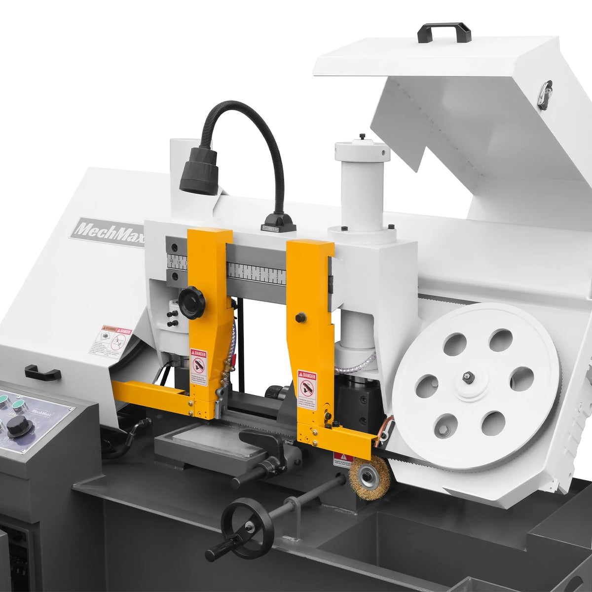 11" Double Column Horizontal Metal Cutting Band Saw, 2-Speed, Hydraulic Feed, 2.8kW Industrial Saw GH4228 - view 20