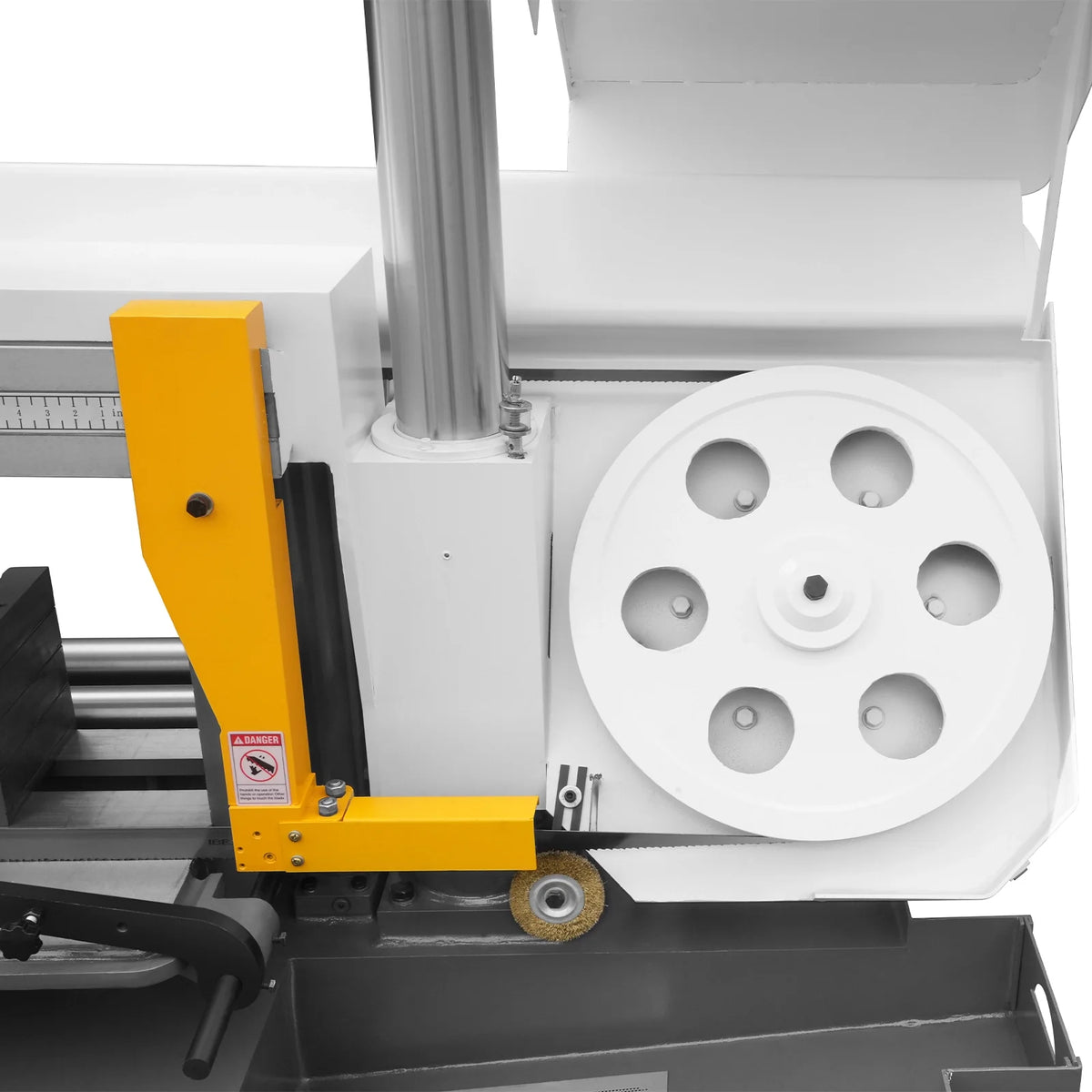 15.7 in Industrial Horizontal Metal Cutting Band Saw, Hydraulic Feed, 3.0/4.0 kW Motor, Manual Clamping, GH424 - view 8