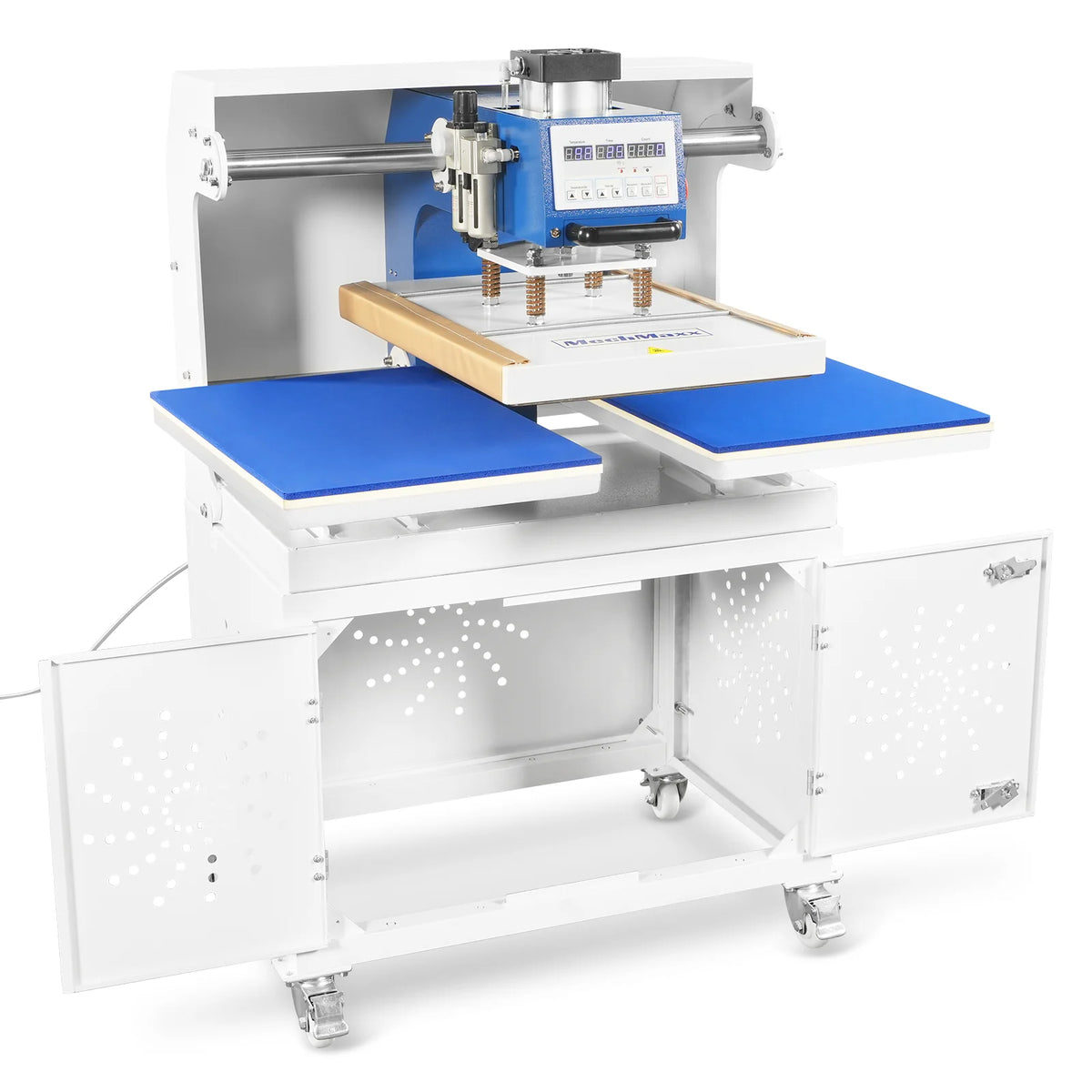16x24 Inch Commercial Pneumatic Dual Platen Heat Press - Auto Lift Sublimation Transfer Machine with Storage B - view 12
