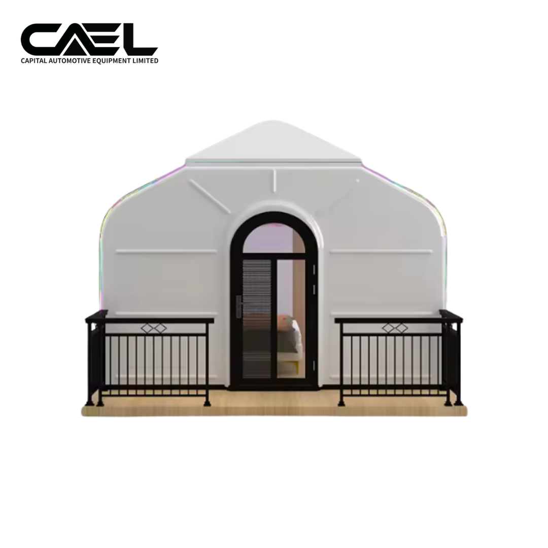 CAEL Tiny House en Plaques Pleines PC – Cabane Préfabriquée Transparente