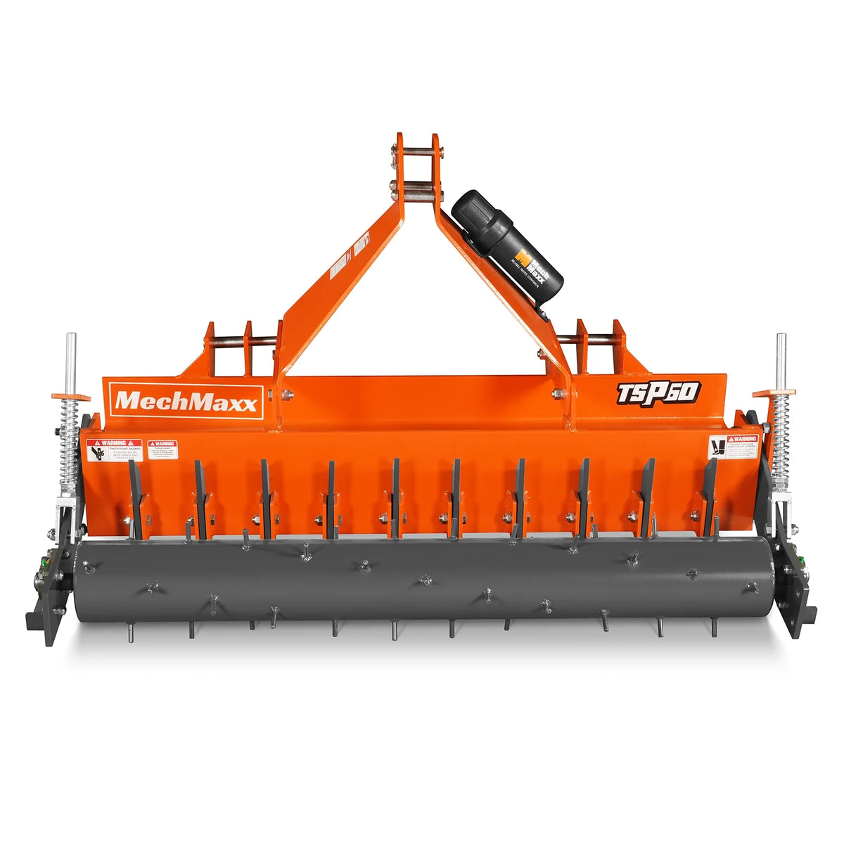 60" Heavy Duty Soil Pulverizer, Single Spiked Roller, 21 Shanks, Category 1 and 2, 3 Point Hitch Tractor Attac - view 15